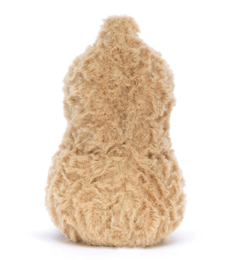 Backside view of Amusable Peanut Jellycat with white background