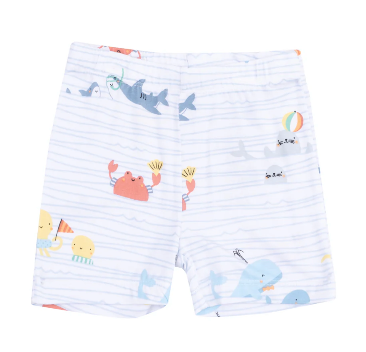 Angel Dear Loungewear shorts in sea stripes
