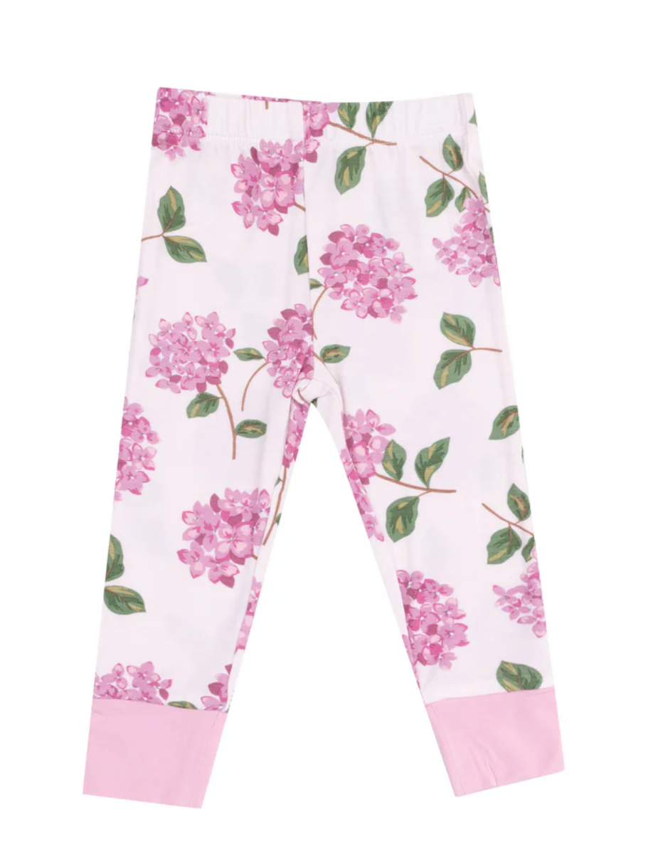 Angel Dear hydrangeas loungewear bottoms