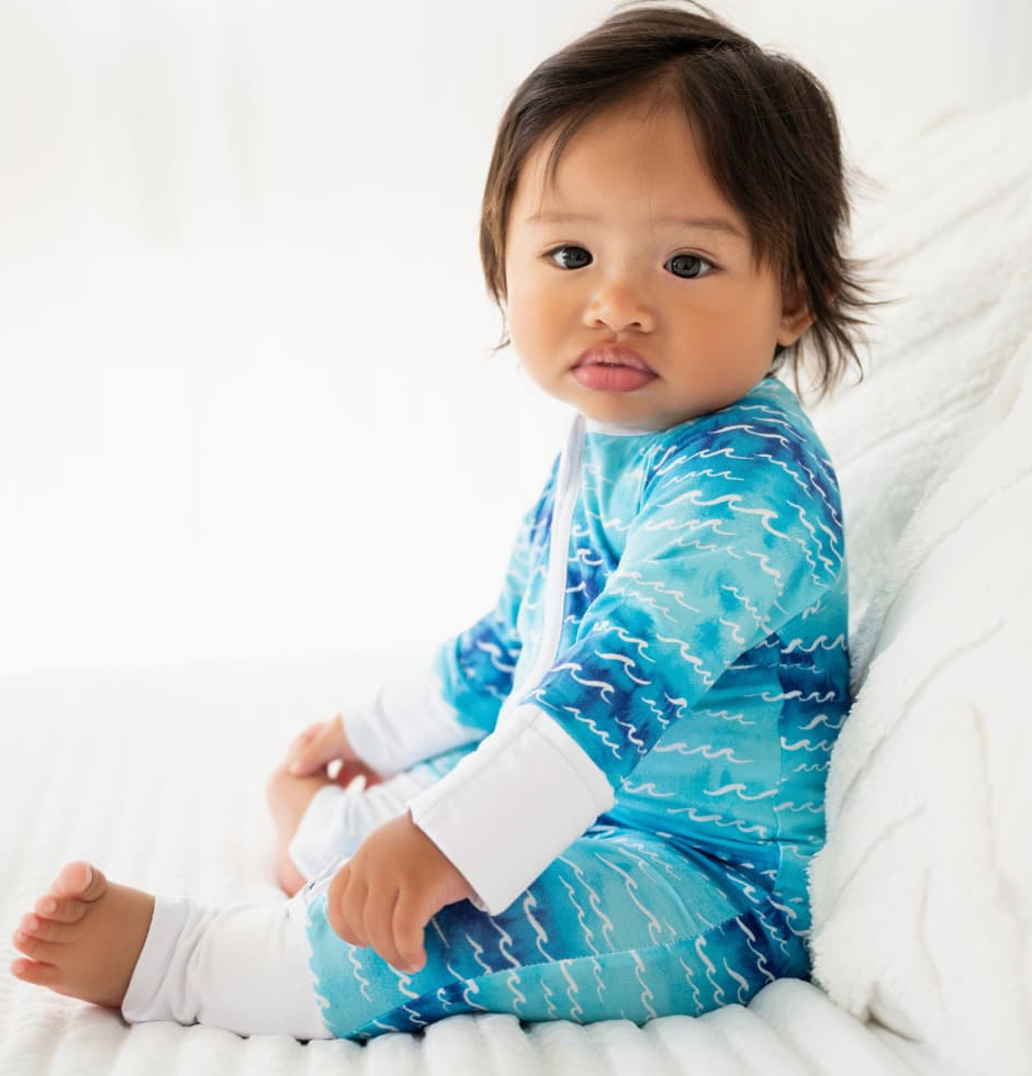 Coco Moon Nalu Bamboo Pyjamas on baby