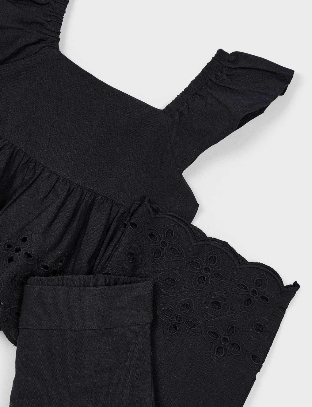 Girls Black pant and top set