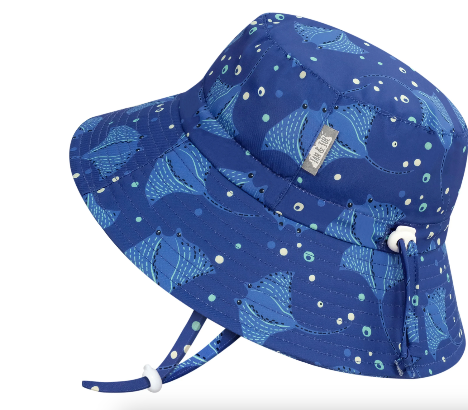 Manta ray print Jan & Jul bucket hat with adjustable size