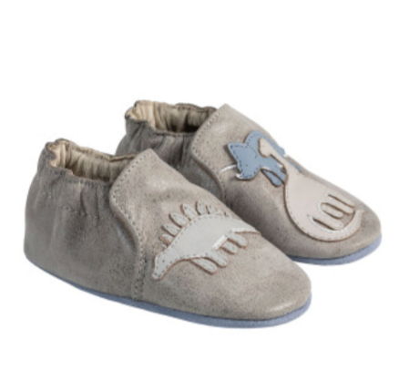 Leather shoes dinosaur