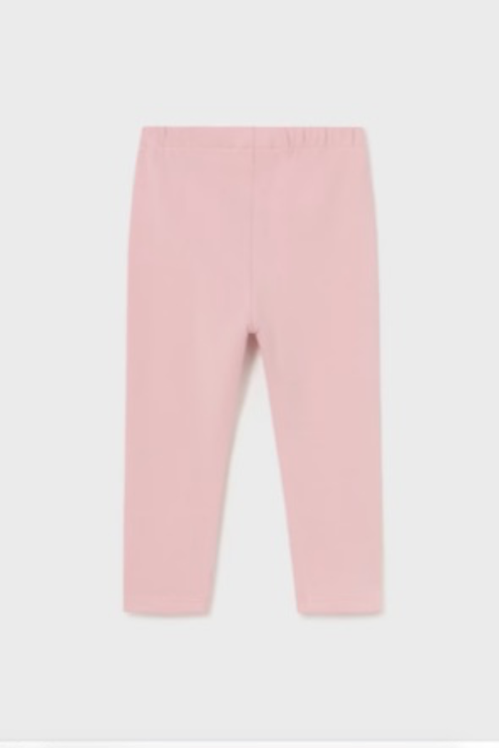 A pair of Mayoral baby girl leggings in pink.