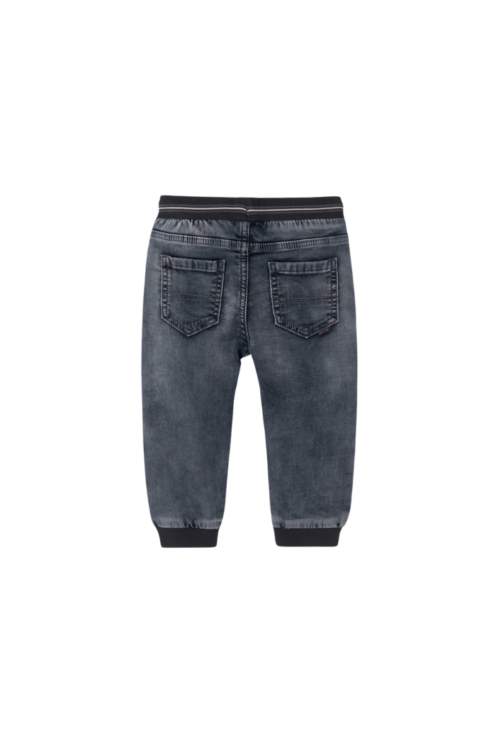 Back view of Mayoral grey denim jogger