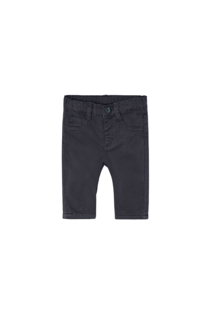 A pair of black Mayoral twill pants with adjustable waistband