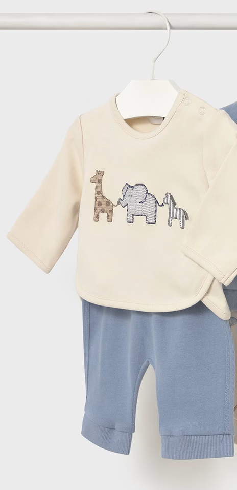 mayoral Safari baby boy set