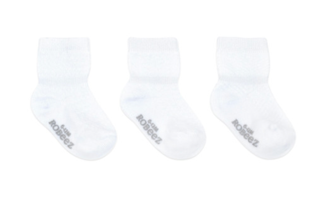 White baby socks
