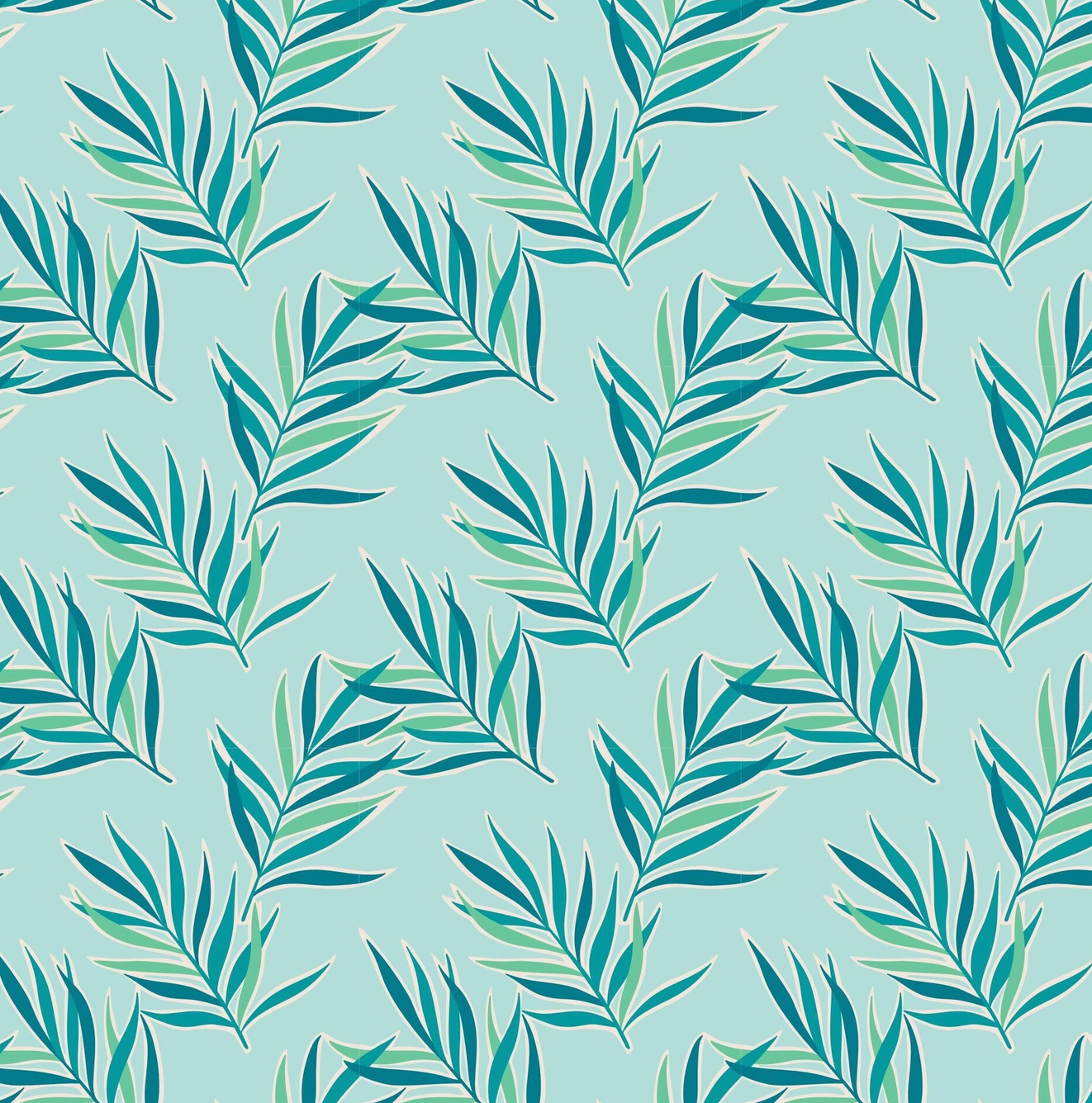 Sweet Bamboo Palms Print