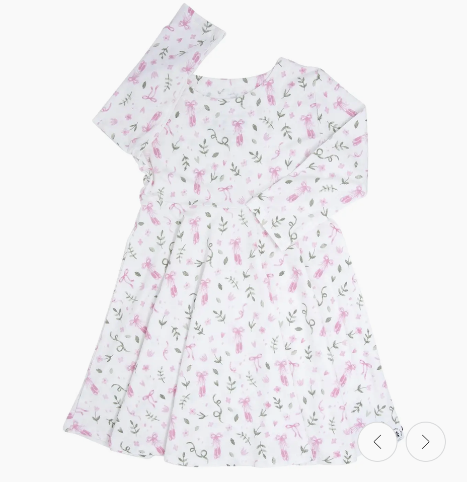 Sweet Bamboo Swirly Dress Sydney's slippers