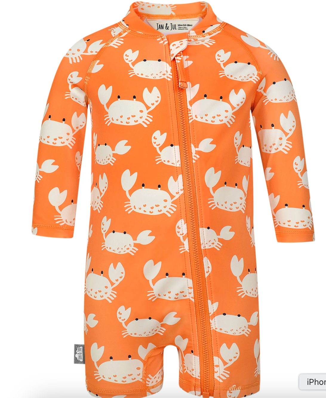 UPF one-piece swimsuit