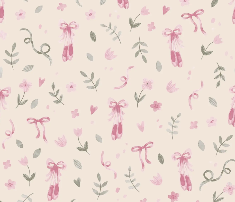 Up close of ballerina slippers dress