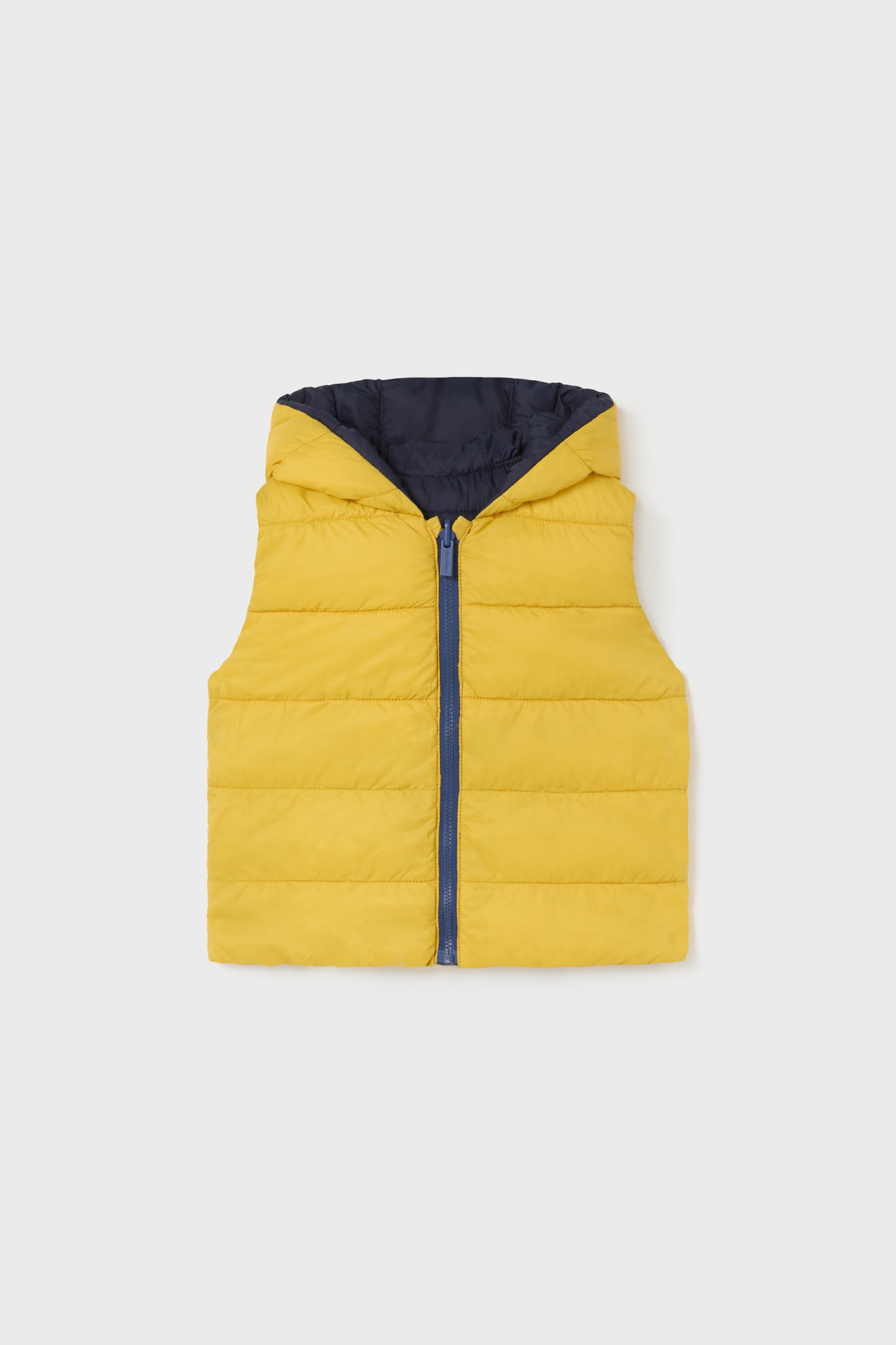 Unisex reversible blue and yellow Mayoral vest