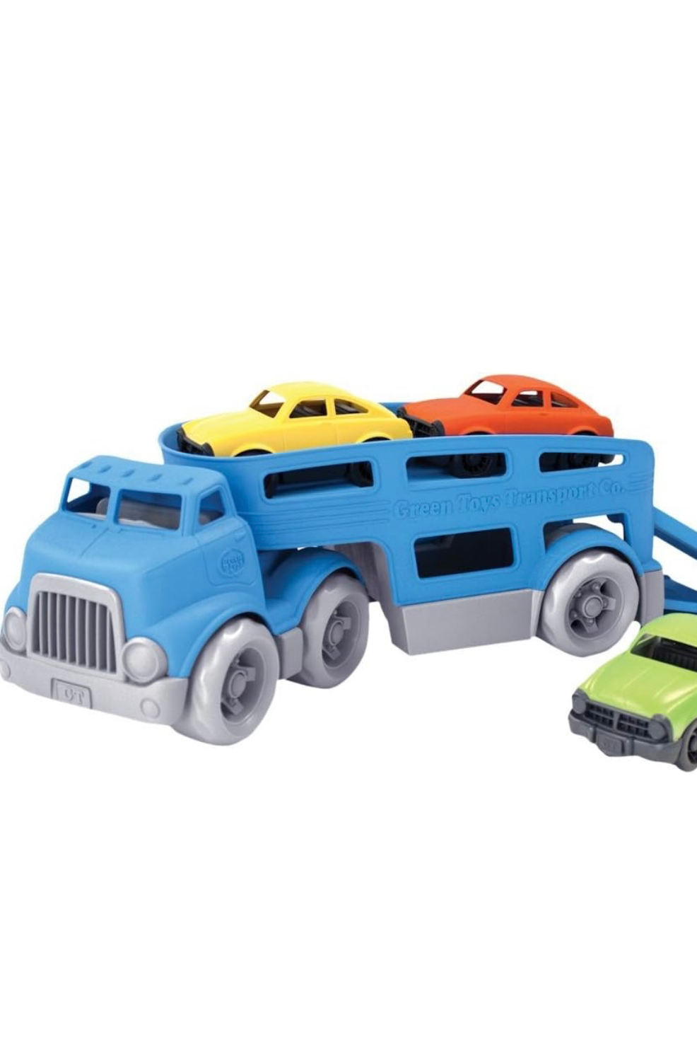 Green toys car carrier vehicle online set toy