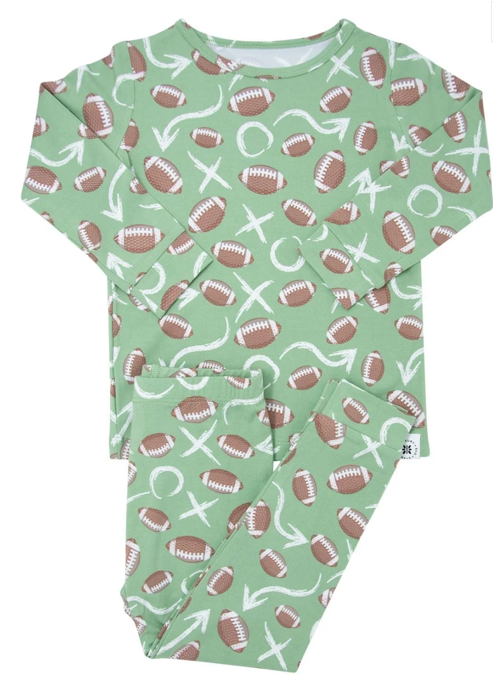 Bamboo football 2 piece pyjamas