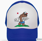 Blue Trucker hat with bear and Laguna Beach 