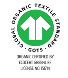 GOTS (Global Organic Textile Standard) certification logo on a white background