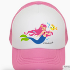 Girls Trucker Hat with mermaid and Laguna Beach