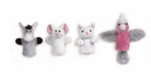 Horse, mouse and bird finger puppets