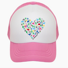 Laguna Beach Heart Trucker Hat Pink