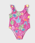 Mayoral Pink Baby Girl Swimsuit front view