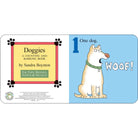 Book cover of 'Doggies' by Sandra Boynton with a dog illustration and text on a white background