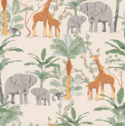Close up view of jungle print from Sweet Bamboo