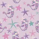 Up close of Mermaid Purple Fabric 