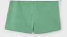 Green Cotton Shorts