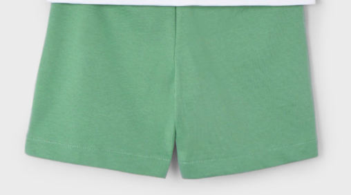 Green Cotton Shorts