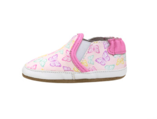 robeez butterfly soft soled leather shoes