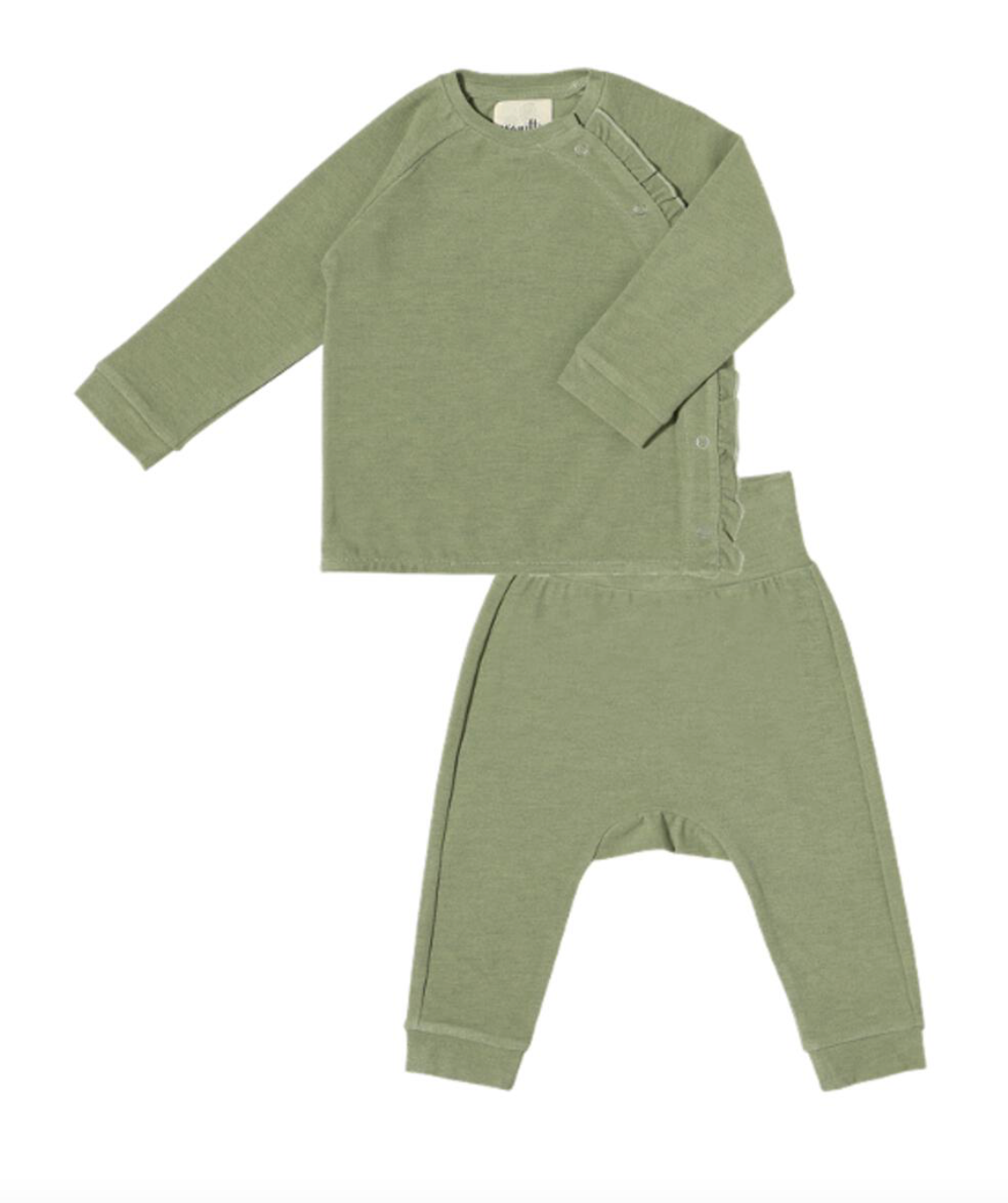 Vignette baby green pant and top set