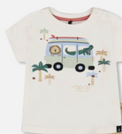 short sleeved t-shirt with surf van and alligator